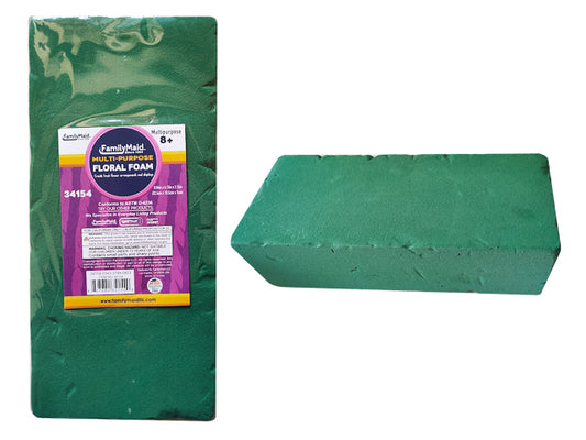 Floral Foam Block for Fresh Flower Arrangements – Wet Flower Foam 22.5 x 10.5 x 7cm