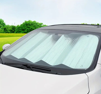 Foldable Car Windshield Sun Shade – 51.2 x 23.6 Inch UV & Heat Protection