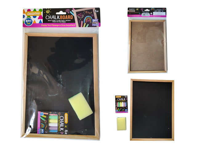 3-Piece Mini Chalkboard Set 8.25 x 11.5 Inch – Reusable Blackboard Signs for Crafts, Gifts & DIY Projects