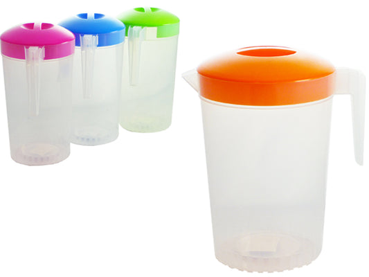 4 Liter Water Pitcher with Lid – 135 oz Beverage Jug for Refrigerator & Parties