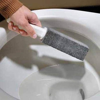 Pumice Stone Toilet Cleaner with Handle – Hard Water Stain & Limescale Remover
