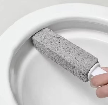 Pumice Stone Toilet Cleaner with Handle – Hard Water Stain & Limescale Remover