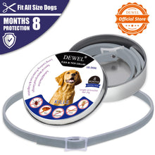 Load image into Gallery viewer, Dewel All Cat Dog Collar Anti Flea Ticks Mosquitoes Outdoor Protective Adjustable Pet Collars 8 Months Long-term Protection
