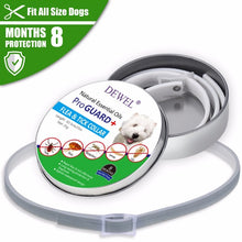 Load image into Gallery viewer, Dewel All Cat Dog Collar Anti Flea Ticks Mosquitoes Outdoor Protective Adjustable Pet Collars 8 Months Long-term Protection

