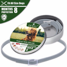 Load image into Gallery viewer, Dewel All Cat Dog Collar Anti Flea Ticks Mosquitoes Outdoor Protective Adjustable Pet Collars 8 Months Long-term Protection

